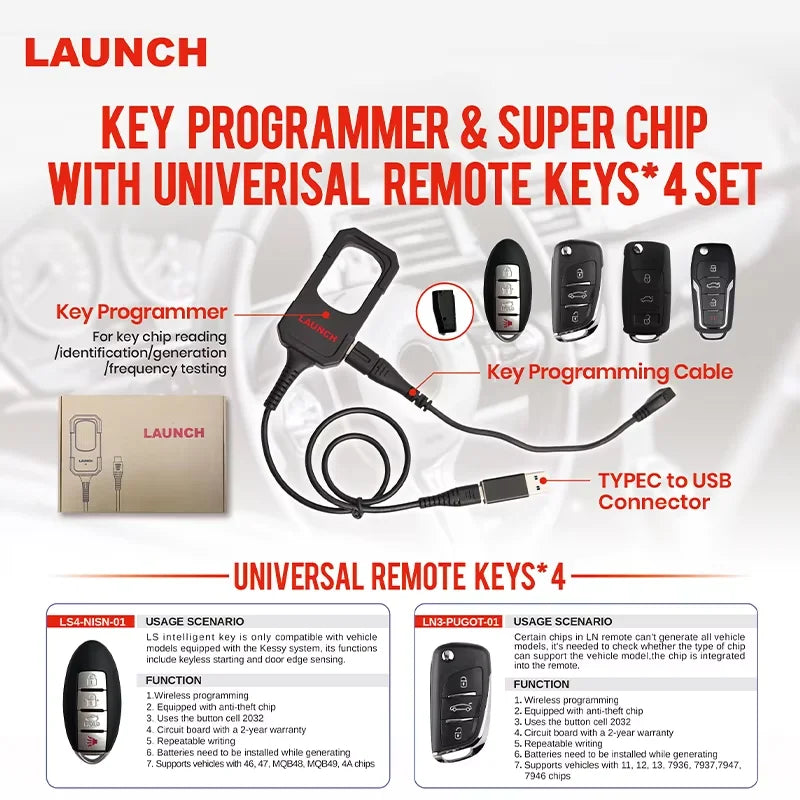 LAUNCH Car Repair Tools Collections i-TPMS Tire Pressure Inspection Tool, BST360 Car Battery Tester, VSP600 Video Endoscope CM World