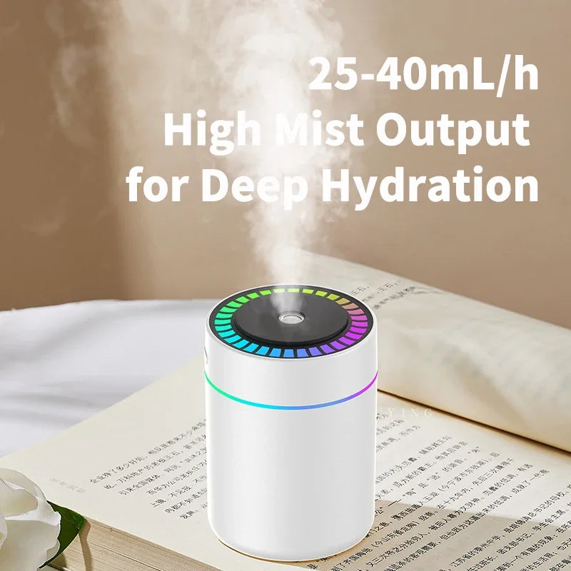 180ML Mini Air Humidifier USB Electric Aroma Diffuser Essential Oil Purifier Aromatherapy Mist Maker Lights For Car Home Bedroom CM World