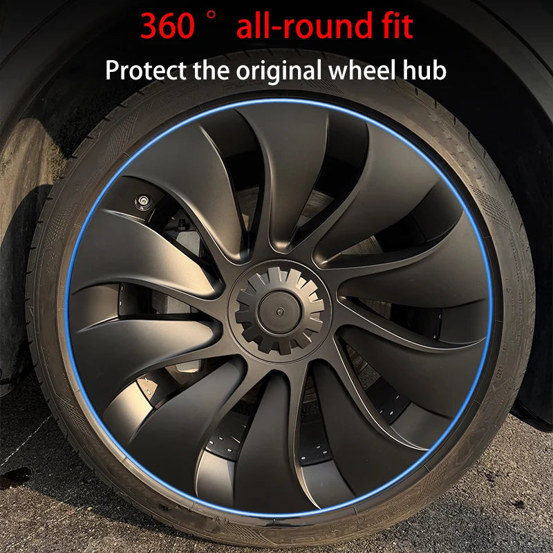For Tesla Model Y Juniper 2025+ 4PCS Hub Cap Car Replacement Wheel Cap 20 Inch Performance Automobile Hubcap Cover Accessories CM World