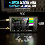 NanoVNA-F V2 Vector Network Analyzer 50KHz-3GHz Antenna Analyzer Ham Radio HF VHF UHF 4.3inch screen 5000mAh Battery Measuring CM World