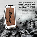 New Auto TPU Zinc Alloy Key Case Bag For Ford Fiesta Logo Car Key Chain Car Metal Key Shell Car Interior Decoration Accessories CM World