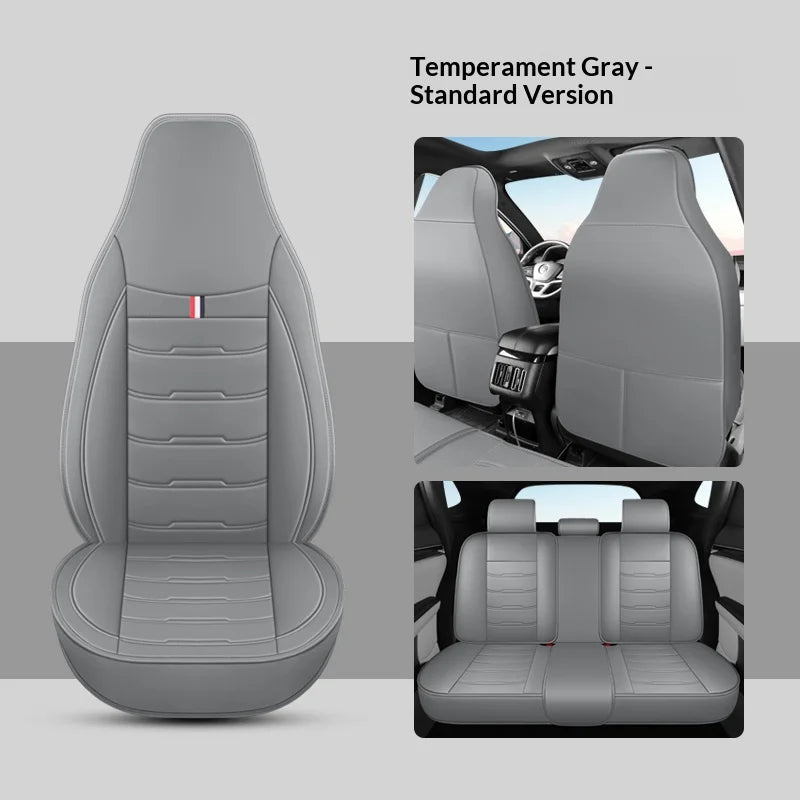 Universal Five-Seater Car Seat Cover with Integrated Headrest Cover Suitable for Most Cars Vehicle Seat Cushion Protector CM World