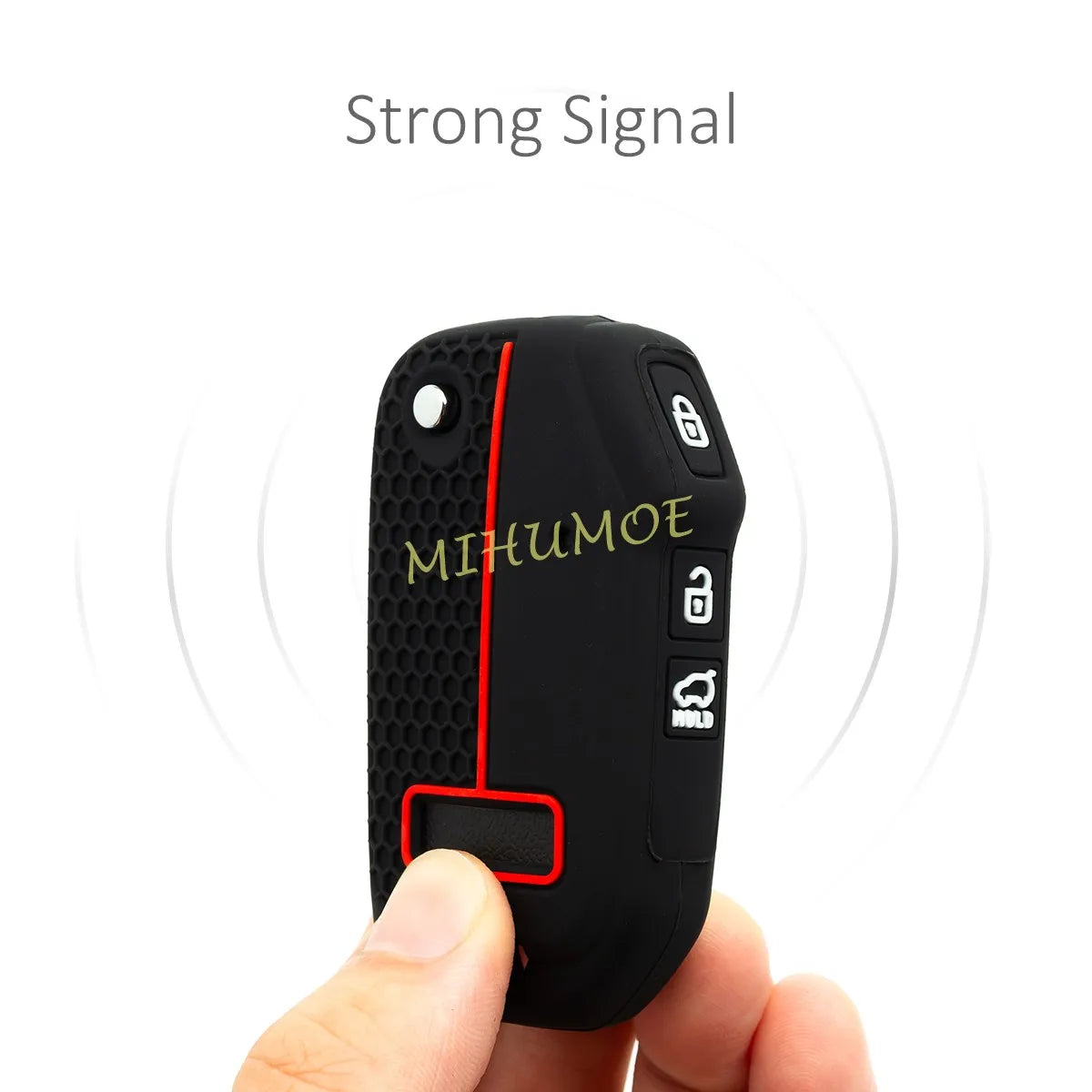 Car 3 Buttons Flip Key Case Cover ShellFor 2019-2025 Kia Ceed K3 K8 Sportage Soul Niro Seltos LX Cerato Picanto Silicone CM World