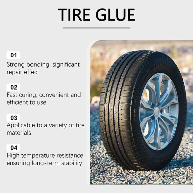 Tire Repair Black Glue Strong Rubber Wear-resistant Non-corrosive Car Instant Strong Tools Adhesive Instant Bond Repair