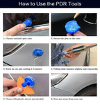 Automotive Tools Car Body Dent Repair Tool Metal Sliding Reverse Hammer Auto Dent Puller Removal Extractor Kit Suction Cup CM World