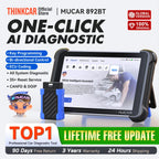 MUCAR 892BT Key Programming AI Automotive Diagnostic Tool Bi Directional Obd2 Scanner ECU Coding CANFD DOIP 35 Resets Life Free Car Mobile World