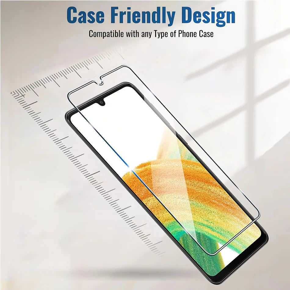 【3+3 PACK】 Designed for Samsung Galaxy A33 Screen Protector and Camera Lens Protector, 9H Hardness, Galaxy A33 Tempered Glass ce Car Mobile World