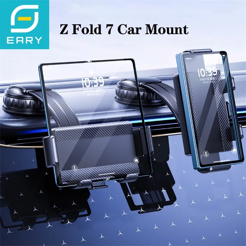 Eary for Z fold 7 6 5 4 Car Phone Mount Dashboard Phone Stand Bracket for iPhone 17 Pro Max 16 15 14 Air Samsung Car Accessories CM World