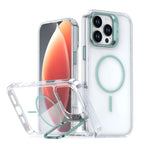 Original For Magsafe Invisible Lens Stand Holder Phone Case For iPhone 14 15 16 17 18 Pro Max Plus 13 12 11 Clear Acrylic Cover