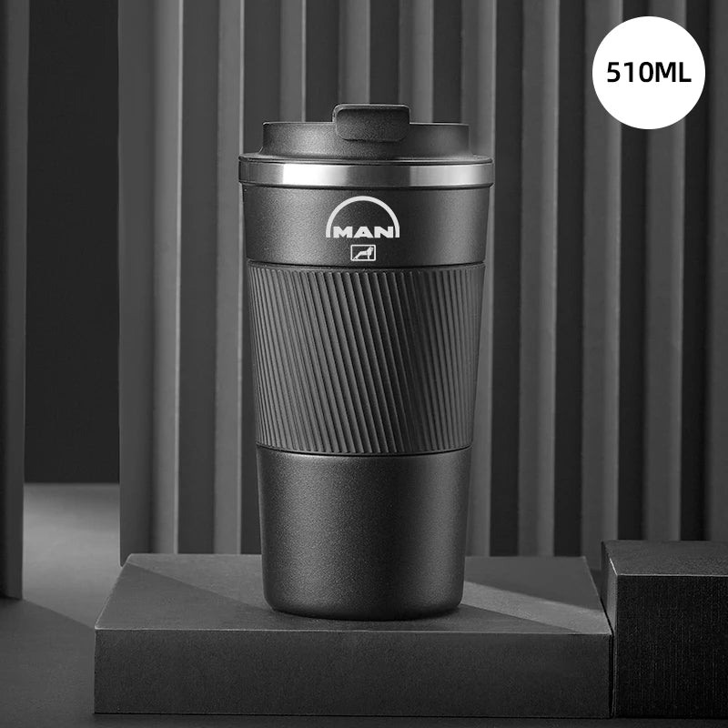 510ml stainless steel car coffee cup for MAN TGX TGM TGA TGS TGE business people thermos travel accessories CM World