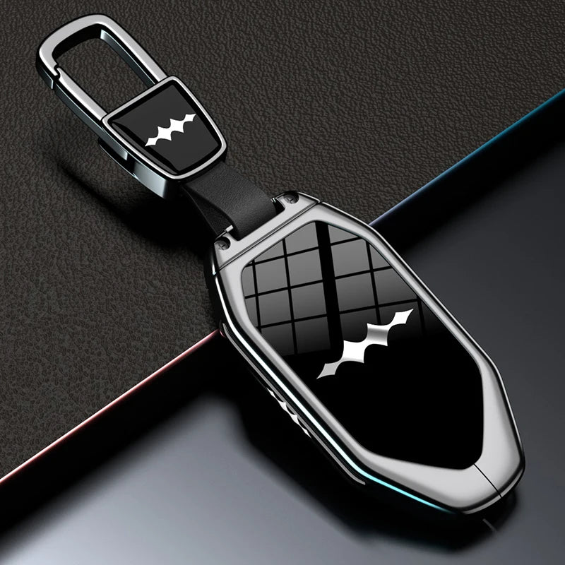 Car Key Shell Case for BYD Equation Leopard 5 8 Ti3 7 Keychain Remote Key Fob Zinc Alloy Cover Bag Protector Car Accessories