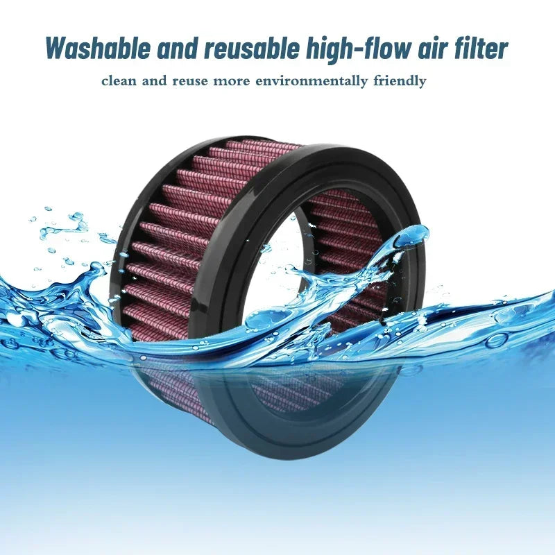 Motorcycle Accessories Air Filter Cleaner Red Replacement Intake Element Universal For Harley Sportster XL 883 1200 48 2004-up CM World