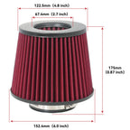 Air Filter Cold Air Intake Kit Fit for VW MK5 Golf MK6 GTI Passat Caddy Seat Leon Audi TT A3 Skoda Octavia EA888 GEN2 1.8T 2.0T