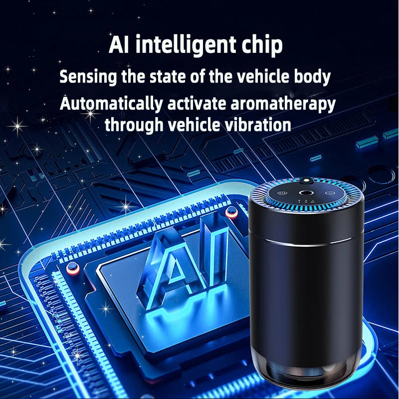 intelligent car air freshener, car fragrance machine,3 Mode Adjustable, auto on/off, lasts 3 months,suitable for mother and baby CM World