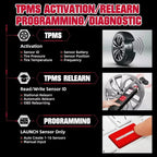 LAUNCH X431 I-TPMS TSGUN Car Tire Pressure Detector Diagnostic Tool With 433/315MHZ RF Sensor for X431 V/V+/ PRO3/ PRO3S /PAD V CM World