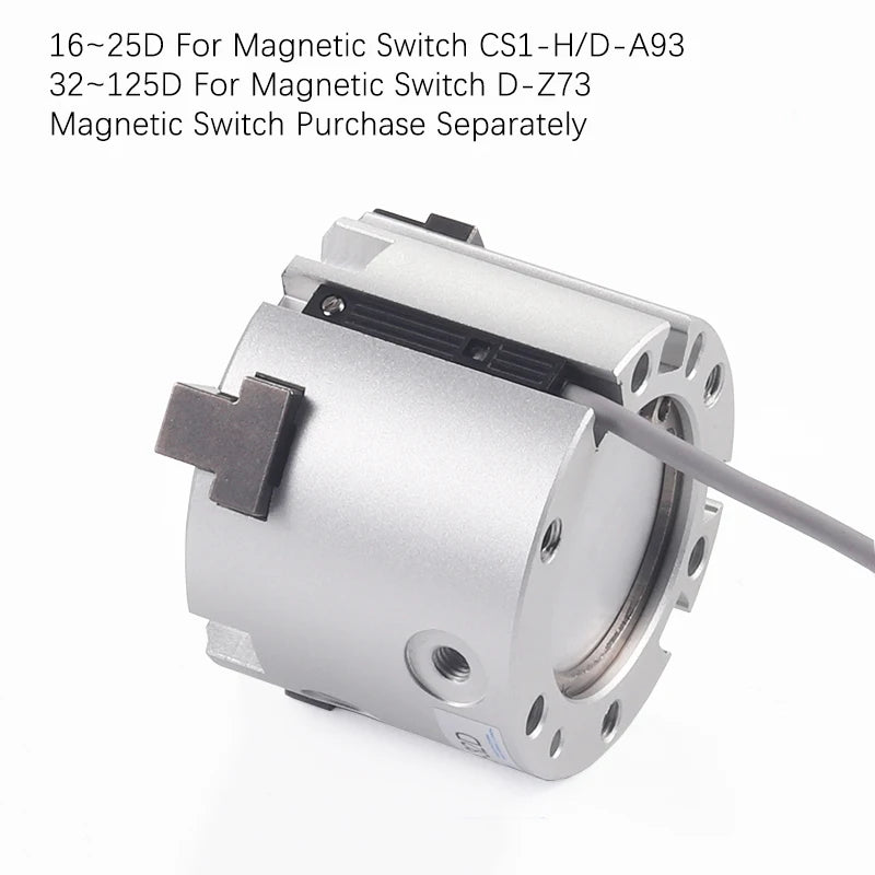 MHS2/MHS3/MHS4  Finger Pneumatic Gripper Replacement Double Action Rotating Air Cylinder 16D/20D/25D/32D/40D/50D