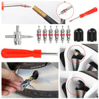 Car Bicycle Slotted Handle Tire Valve Stem Core Remover Screwdriver Tire Repair Install Tool Kit Auto Motorcycle Accessories CM World