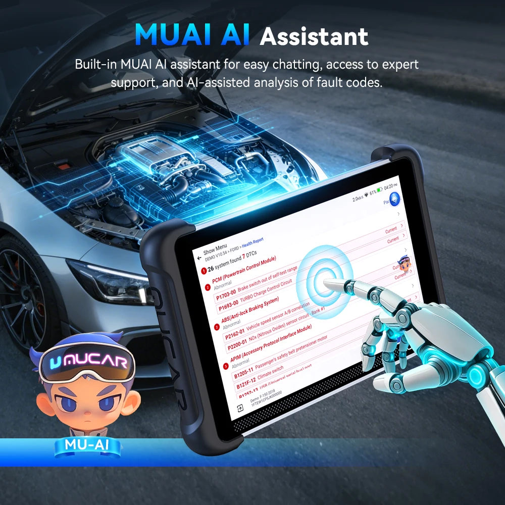 Free Update MUCAR 892BT Pro OBD2 Scanner J2534 CAN FD/DoIP All System Diagnosis Bi-directional Scan Tool Topology Map 35 Reset
