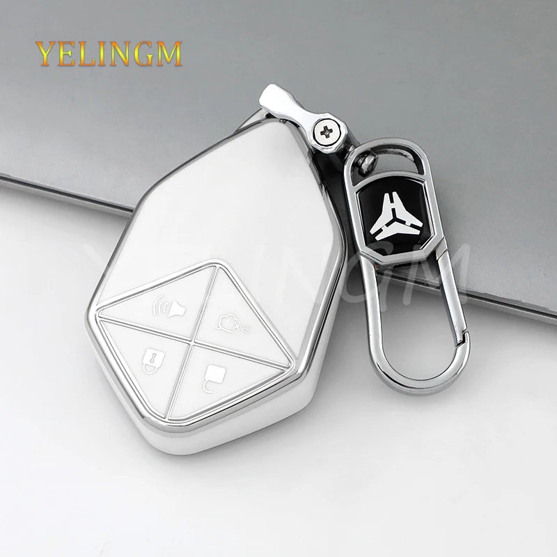 Smart Remote Key Car Key Case Bag For Changan Deepal S7 S07 SL03 S05 G318 2024 2025 Keychain Protective Cover Protection Shell