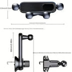 Cellphone Mount Phone Holder Gravity Foldable, 360 ° Rotating Extension Rod, Fits All Cars Vent CM World