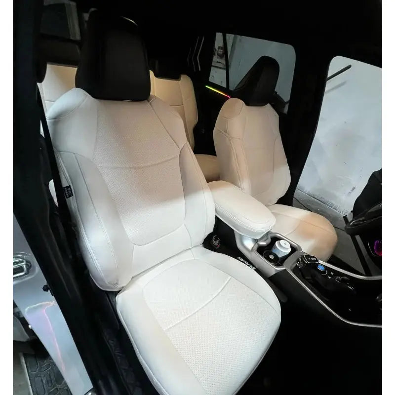 Custom Fit Car Seat Covers Accessories Faux Leather for Toyota Rav4 2019 2020 2021 2022 2023 2024 2025 LE XLE Premium Limited CM World