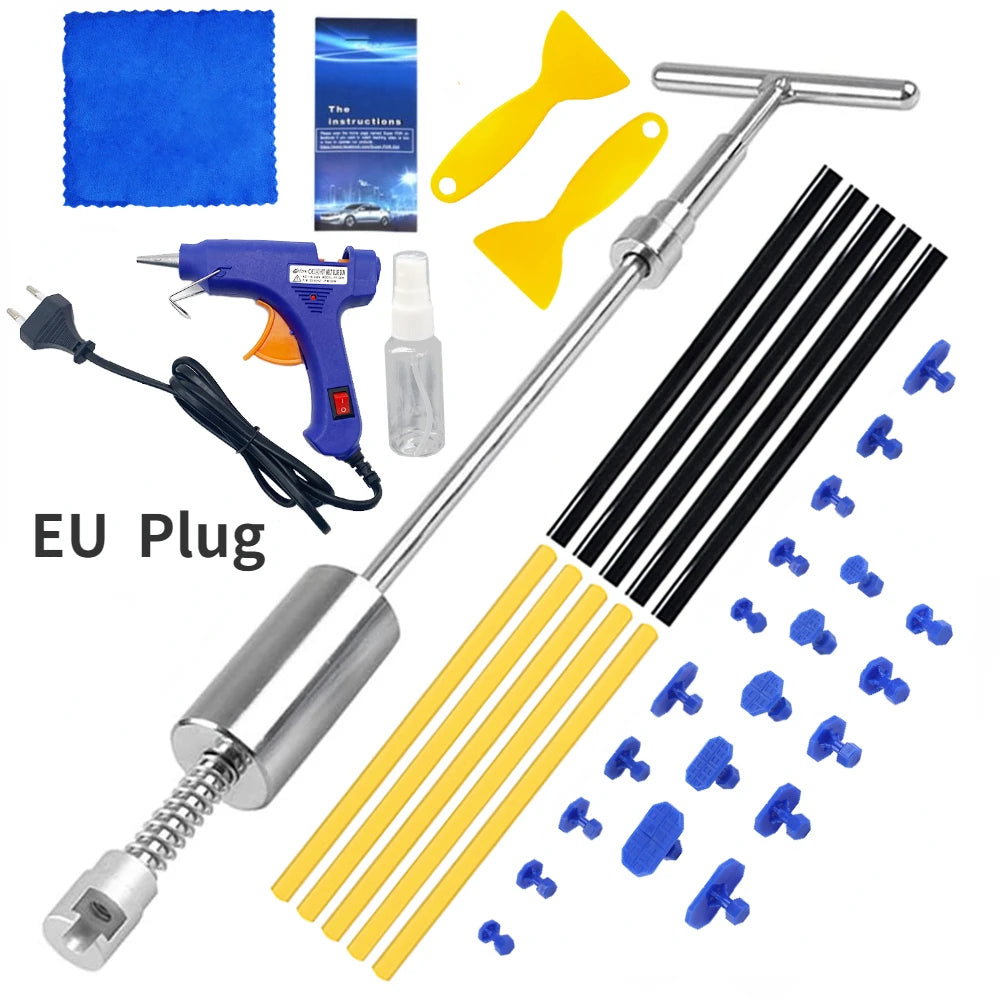 Paintless Dent Repair Tools Car Puller Removal Kit Slide Hammer Reverse Hammer Tool Body Suction Cup Adhesive