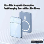 Lenovo 100000mAh Portable Magnetic Wireless Power Bank PD22.5W Super Fast Charging External Battery For Magsafe IPhone Samsung Car Mobile World