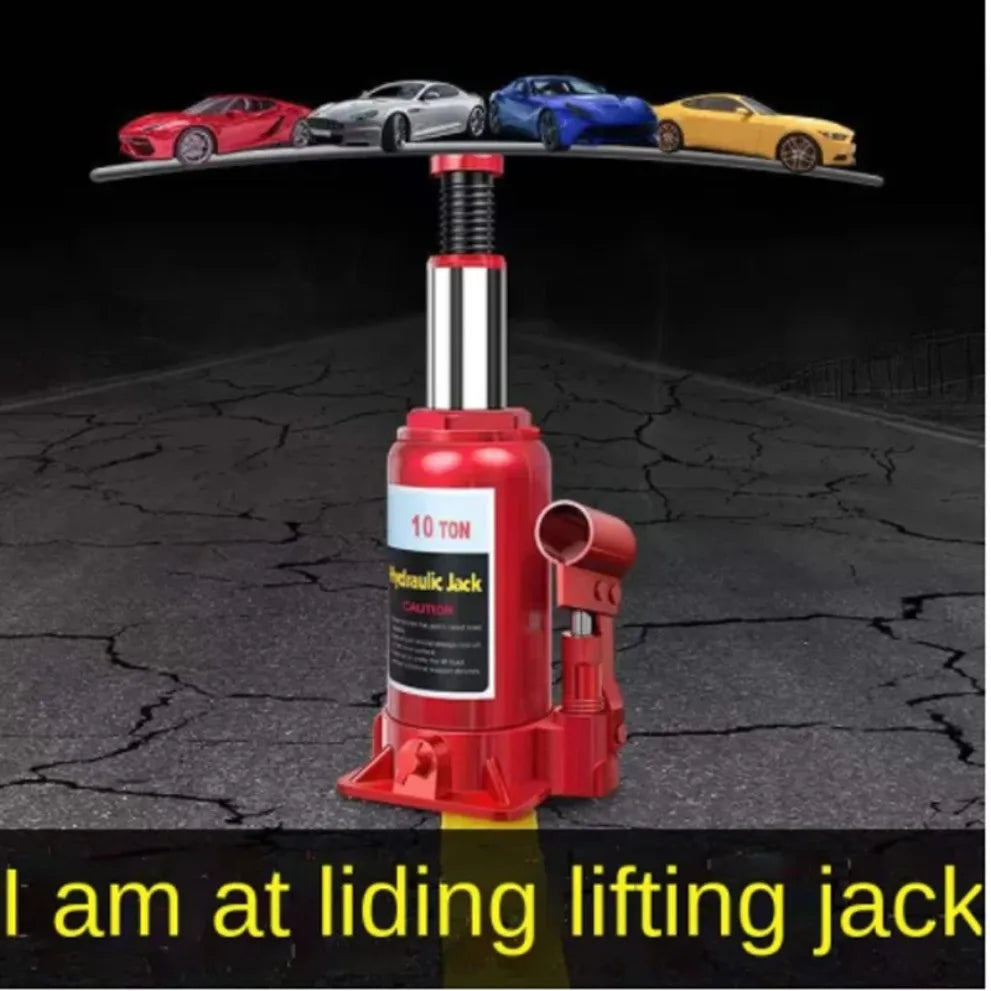 10t Vertical Hydraulic Jack Household Portable Hand-cranked Car Small Jack Automotive Repair Tools