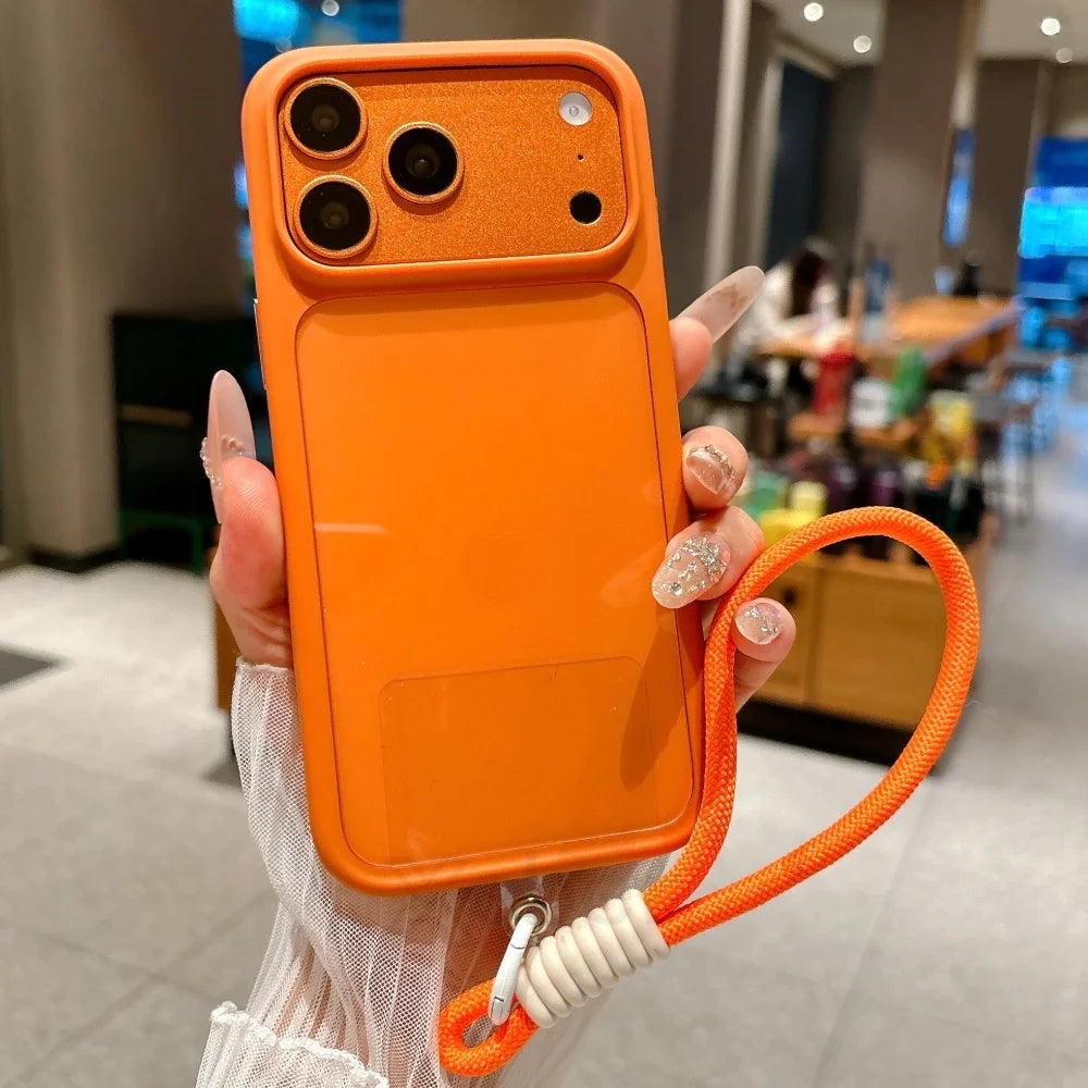 Intelligent Camera Touch Button Crystal Clear Phone Case for iPhone 17 Pro Max 17 Pro 17 Air Transparent Shockproof Cover Funda Car Mobile World
