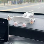 Car Cartoon Phone Holder for Navigation - Creative Air Vent Suction Cup Mount Stand, Rotating Gravity Support Multi-Function Bra CM World