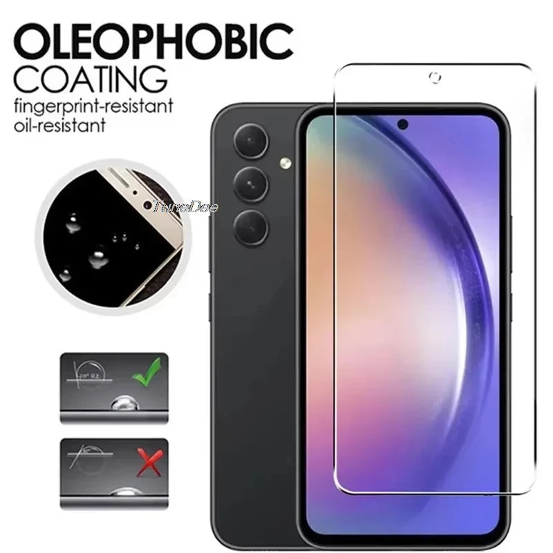 3-5Pcs Tempered Glass Screen Protectors For Samsung S26 Ultra S24 S23 S21 S20 S25 FE A57 A37 A56 5G A55 A36 A26 A17 A16 A07 A35