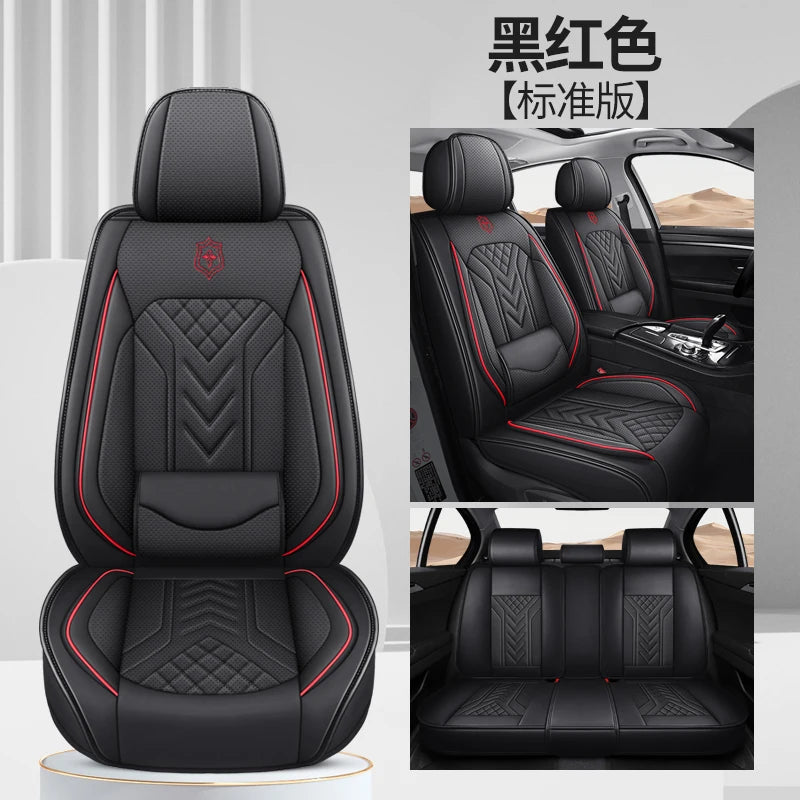 Five-Seat Universal Car Seat Covers with Built-In Lumbar Support Comfortable Multiple Colors Available CM World