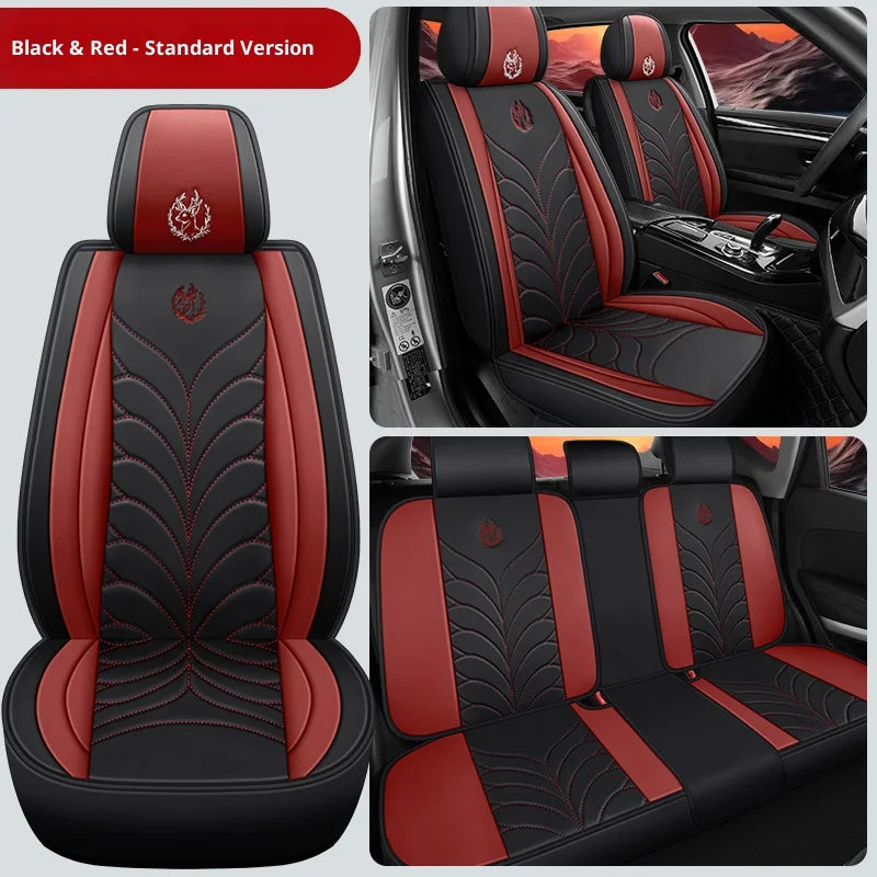 Five-seat universal car seat covers, available in multiple colors, durable and easy to install, suitable for most vehicles. CM World