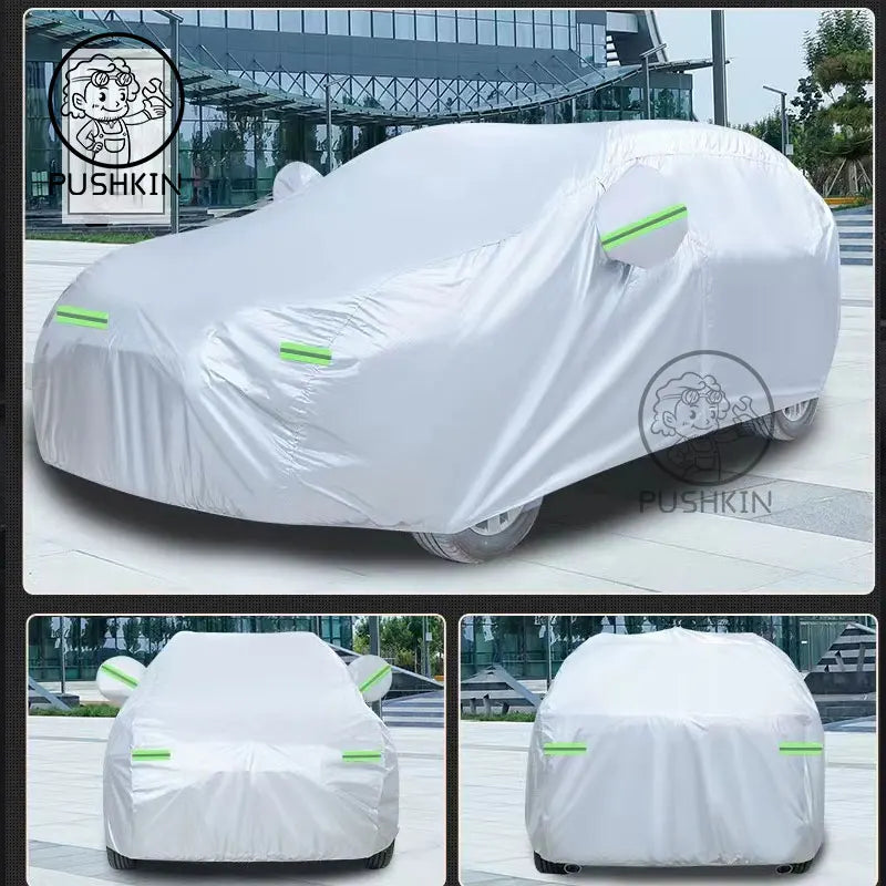 Car Cover For JAECOO J5 2026 2027 Outdoor Sun Shade Anti-UV Rain Snow Fog Resistant Cover Dust Proof Car Mobile World
