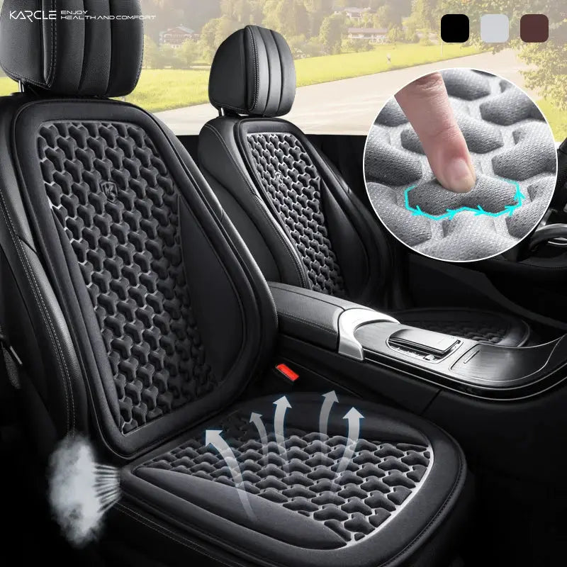 Karcle Car Seat Cover For Car Seats 3D Breathable Car Seat Protector Universal Auto Seat Cushion Convex Sweatproof Chair Mat Car Mobile World