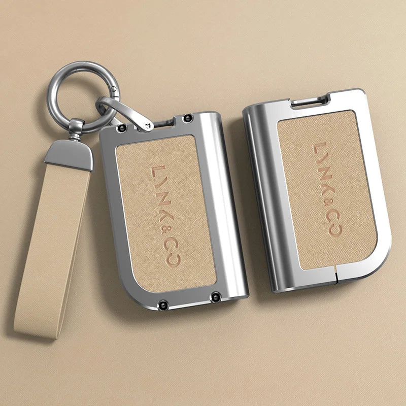 Car Remote Key Case Cover Protection Keychain Keyless Bag Shell Zinc Alloy Car Accessories for Lynk & Co 01 02 03 06 05 07 09