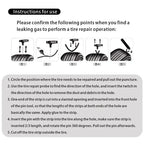 Car Tire Repair Kit Puncture Plug Tools Tyre Puncture Emergency for Tire Strips Stirring Glue Repair Tool Kit Car Accessories CM World
