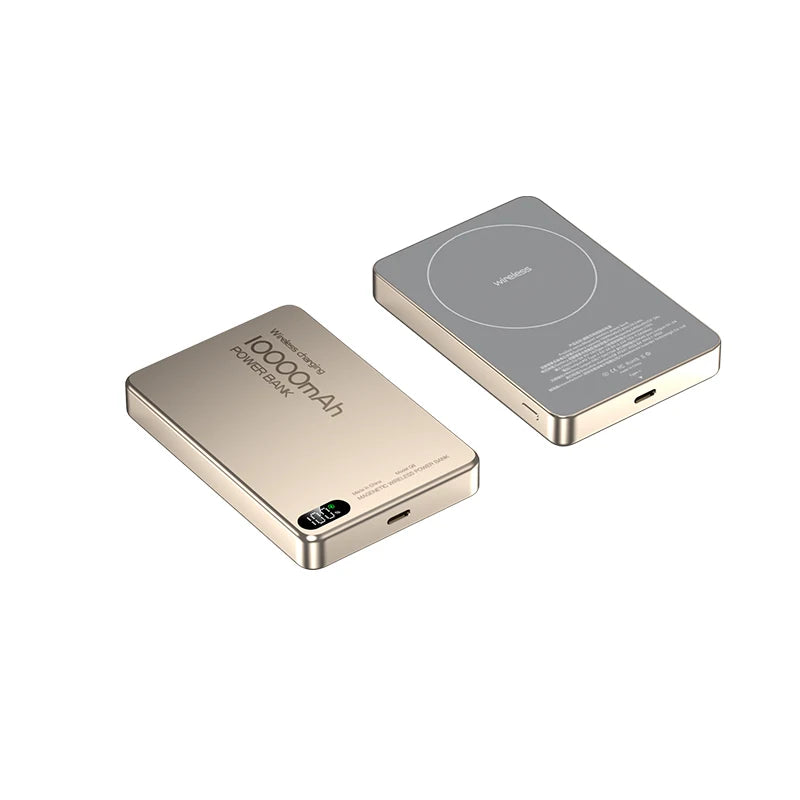 New Qi Original Alloy Powerbank Backup Battery For iPhone 16 15 14 13 12 Wireless Fast Charger Magnetic Power Bank For Magsafe