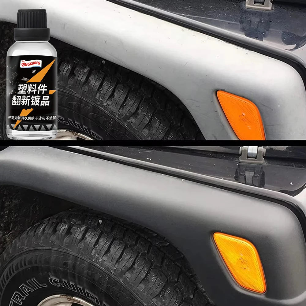 Plastic Restorer Longlasting Trim Hydrophobic Liquid Kit Coating Keyboard Repairman Cleaner Renovator for Car Detailing CM World