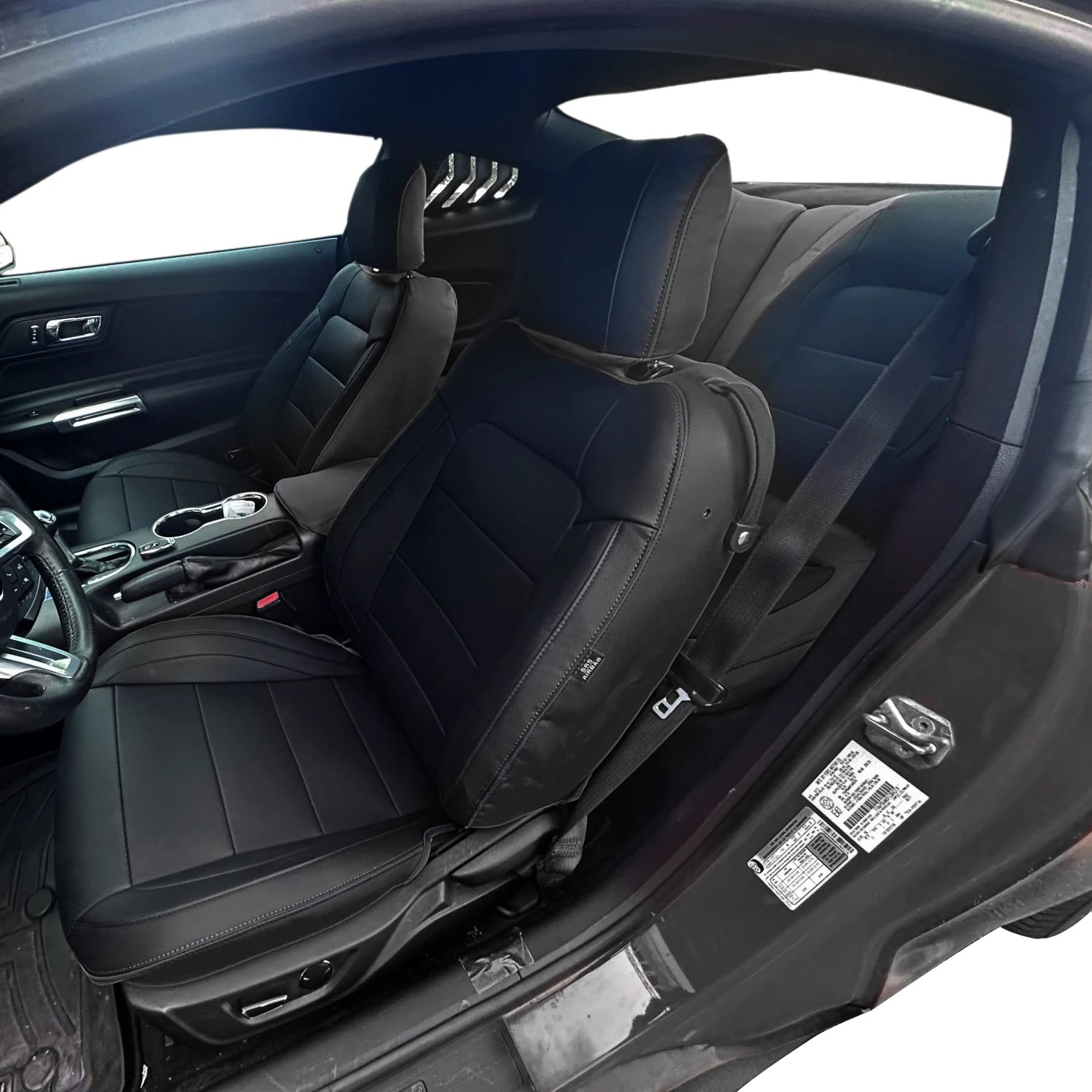 Custom Fit for 2015-2024 Mustang Coupe Car Seat Covers Full Set Durable Quality Material for Ford Mustang Coupe Gt CM World