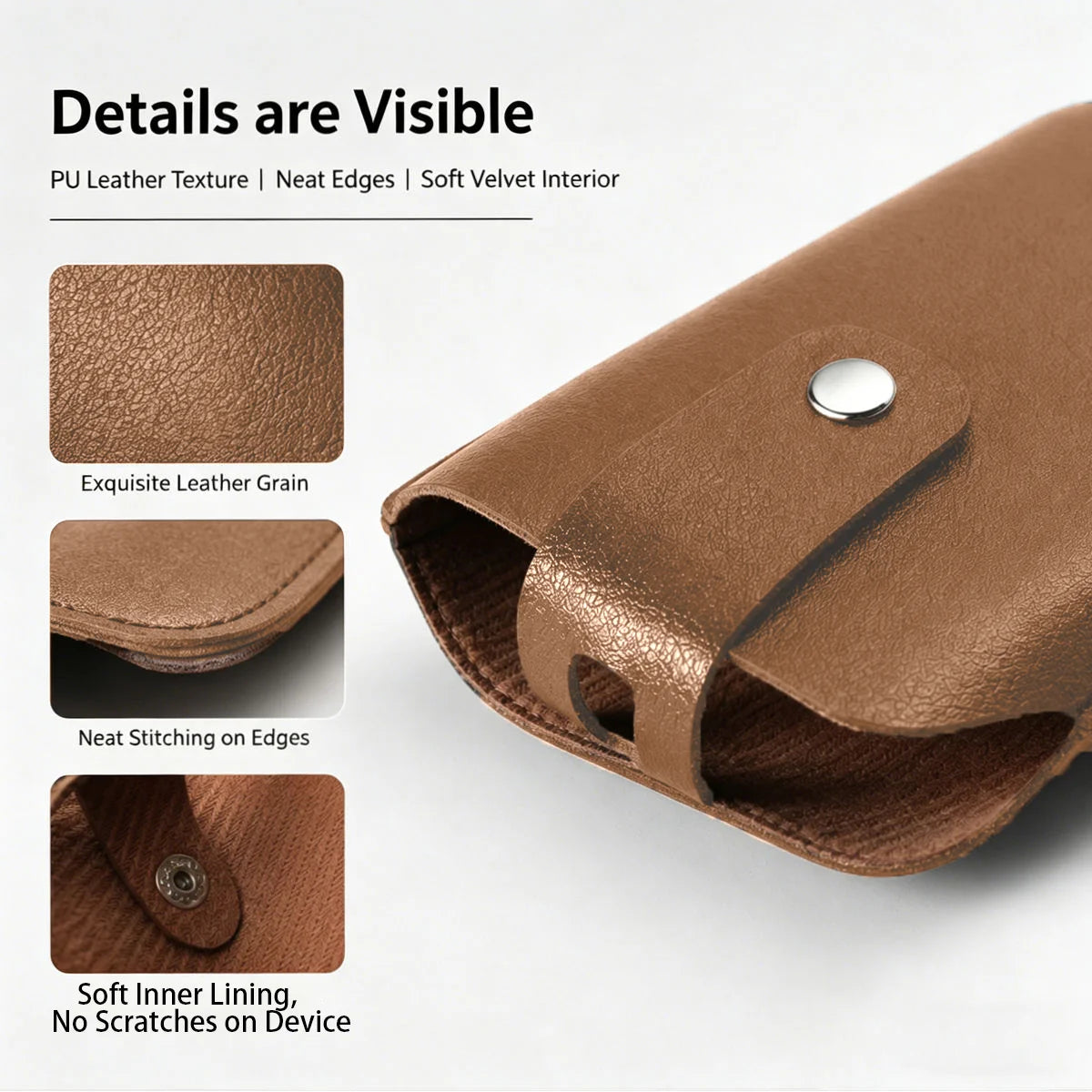 PU Leather Protective Case for Xiaomi Magnetic Power Bank 10000mAh 33W Dustproof Cover WPB1007MI External Battery Bag for Travel