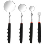 360° Inspection Mirror LED Light Telescoping Mirrors Extend Mechanic Tools Inspection Mirror Telescopic Handle Repairing Tools CM World