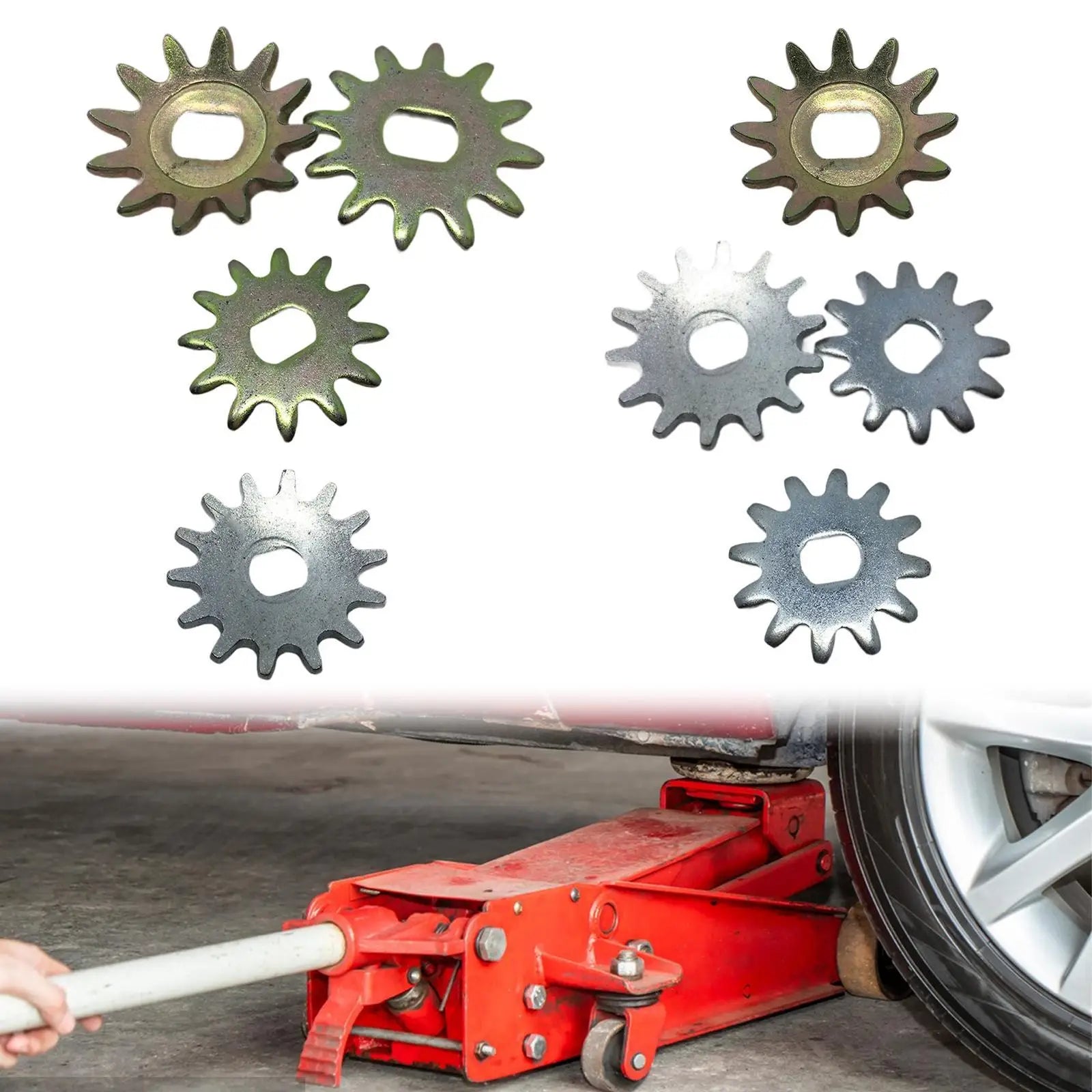 Hydraulic Car Jack Gearbox Repair Kit Metal Gears Set for 3 Ton 4 Ton Vehicles Lifting Automotive Maintenance Tools CM World