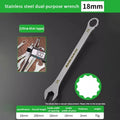 Ultra-Thin 4-27MM Ratchet Open End Wrench Dual-Purpose Universal Spanner for Bicycle Motorcycle Car Repair Tool