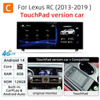 Android 14 Car Radio For Lexus IS RC 200 250 300 350 200t 300h 2013-2019 128GB Multimedia Video Player CarPlay Autoradio 4G