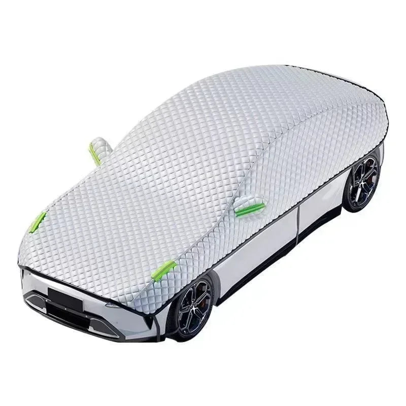 New Car Cover Half Body Windshield Sunshade Heat Insulation Waterproof Dustproof Car Glass Protection Cover Automotive Accessori CM World