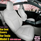 Car Seat Cover For Tesla Model 3 2024-2026 Highland RWD RWA Standard Nappa Leather or 8 Grade Anti Fouling Interior Accessories Car Mobile World
