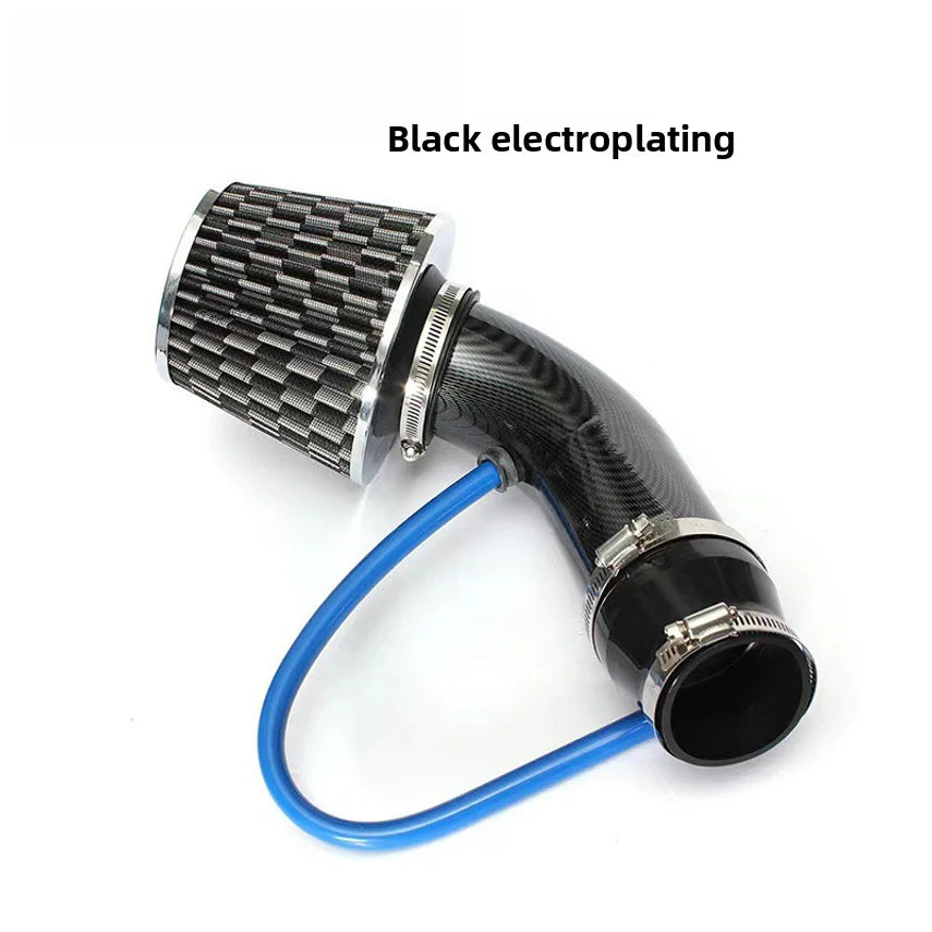 Cross-border Car Cold Air Intake Kit Modified Aluminum Pipe Set Universal 76mm/3inch Mushroom Head
