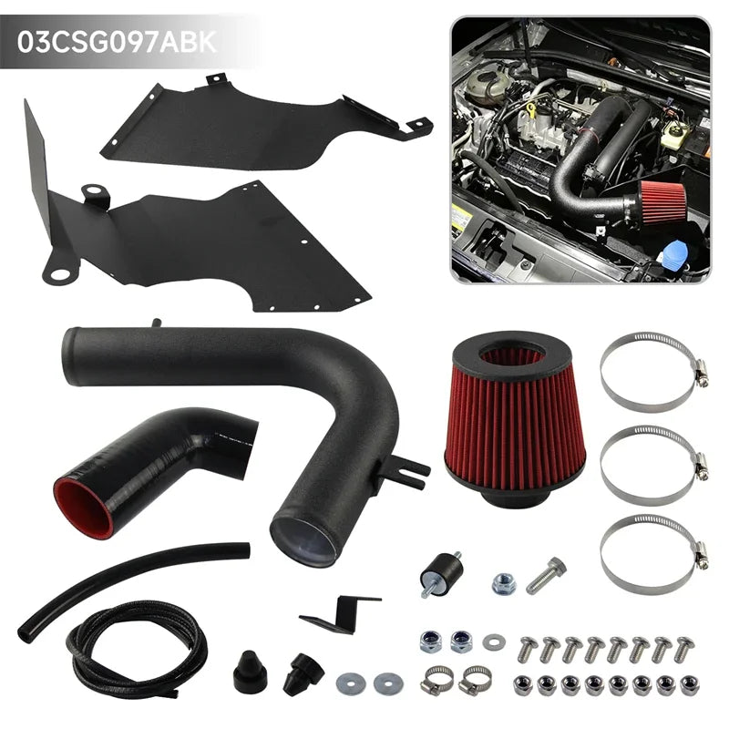 High Flow Black Cold Air Intake Kit For For Audi A1 A3 Q2 Q3 VW Tiguan Golf GTI MK7 Skoda Caddy 1.2T /1.4T Engine Air Filter