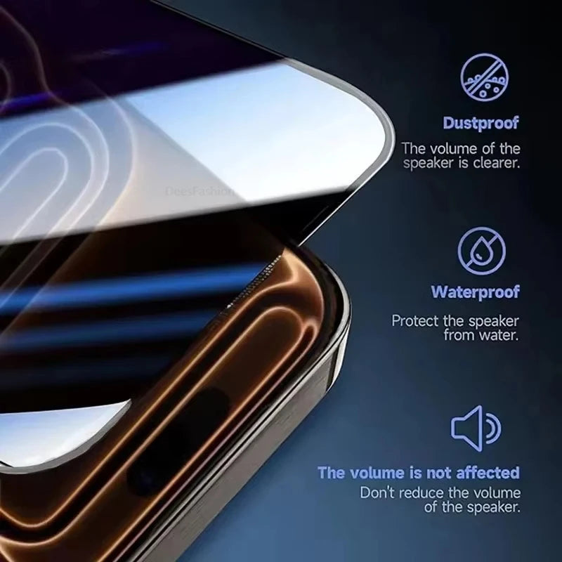 1-5Pcs Anti Spy Screen Protector For iPhone 17 16 15 14 13 12 11 Pro Max XS X XR Air 6 7 8 Plus 16e One Click Installation Glass Car Mobile World